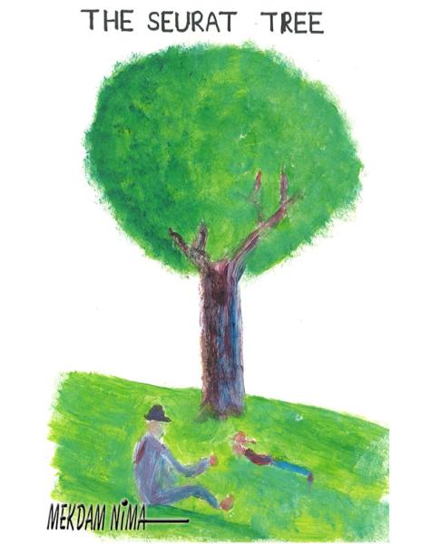 Oil Painting On Canvas - George Seurat Tree