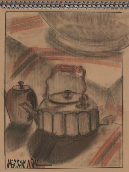 Oil Painting On Canvas - Crayon Still Life