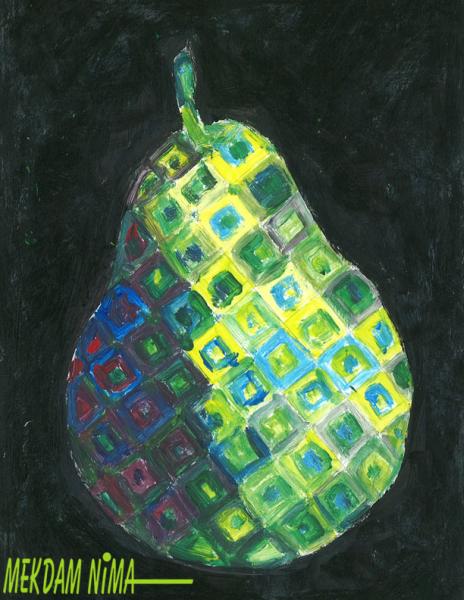 Oil Painting On Canvas - Chuck Thomas Close Pear